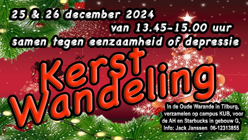 Wandelgroep Kerst en Nieuwjaar 2024 Tilburg Oudjaar 2024 Tilburg
